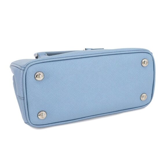 Prada Galliera Mini 2-Way Hand Shoulder Bag Saffiano Leather Light Blue 1 Ba296 - Picture 4 of 10